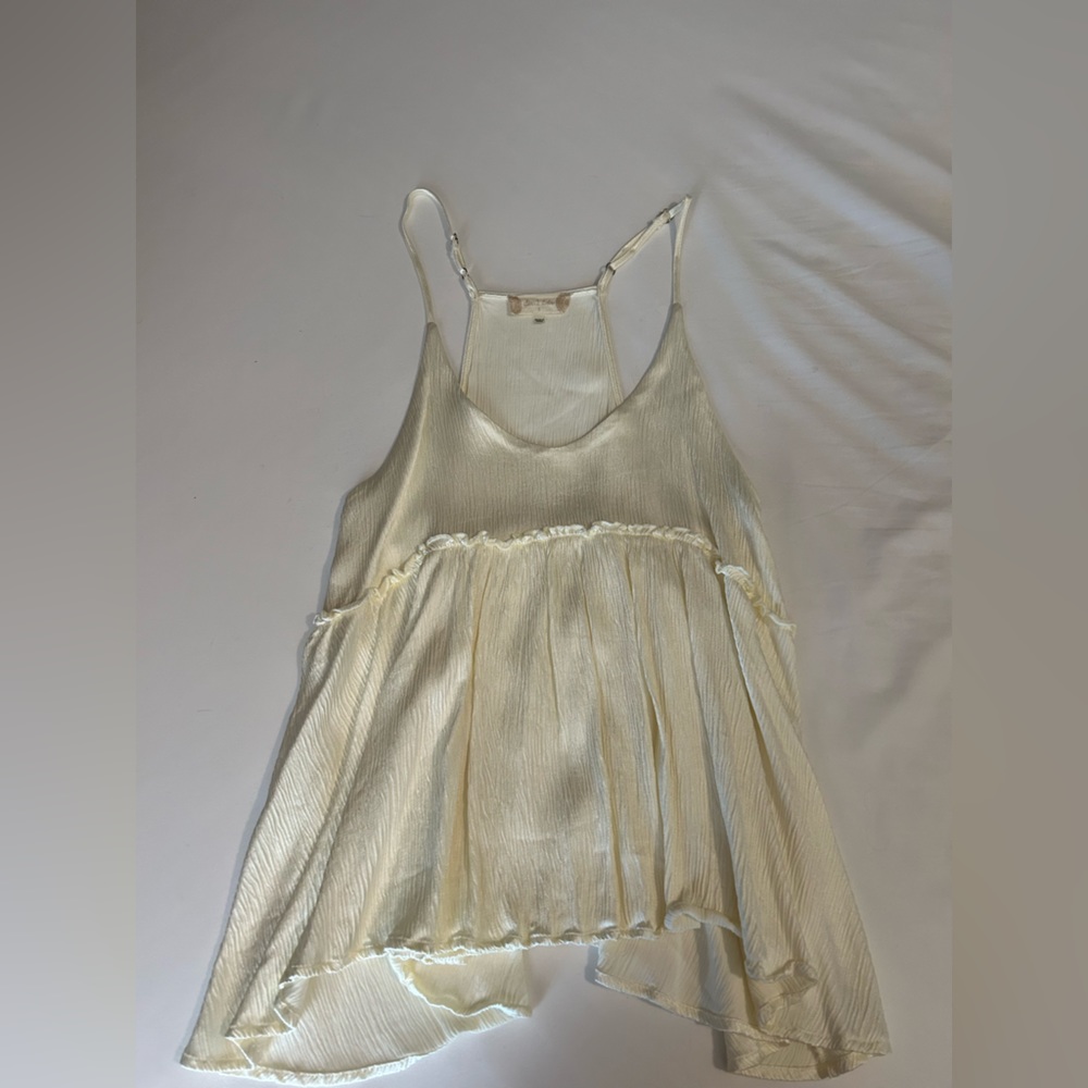 Altar’d State Satin Tank in Cream